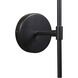 Izora LED 7 inch Black / Frosted Sconce Wall Light